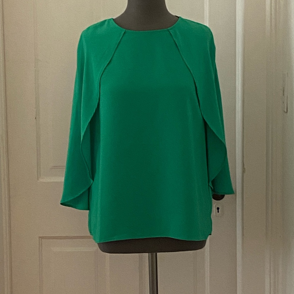 ZARA Cape top green